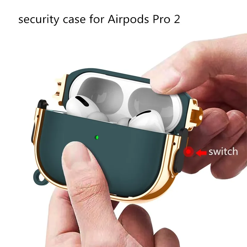 For Airpods Pro 2 Case Luxury air pods pro 2 Airpods 3 earphone Protector with Carabiner case airpod for Airpods Pro 2022 Cover