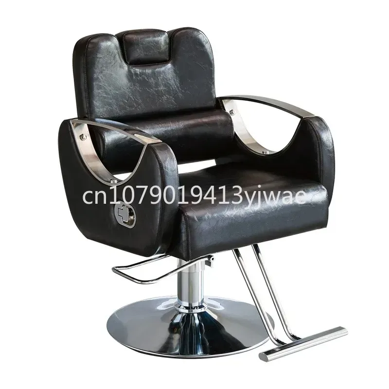 Hairdressing Chair Hair Salon Private Network Red Barber Shop Chair Can Be Put down Lifting Rotating