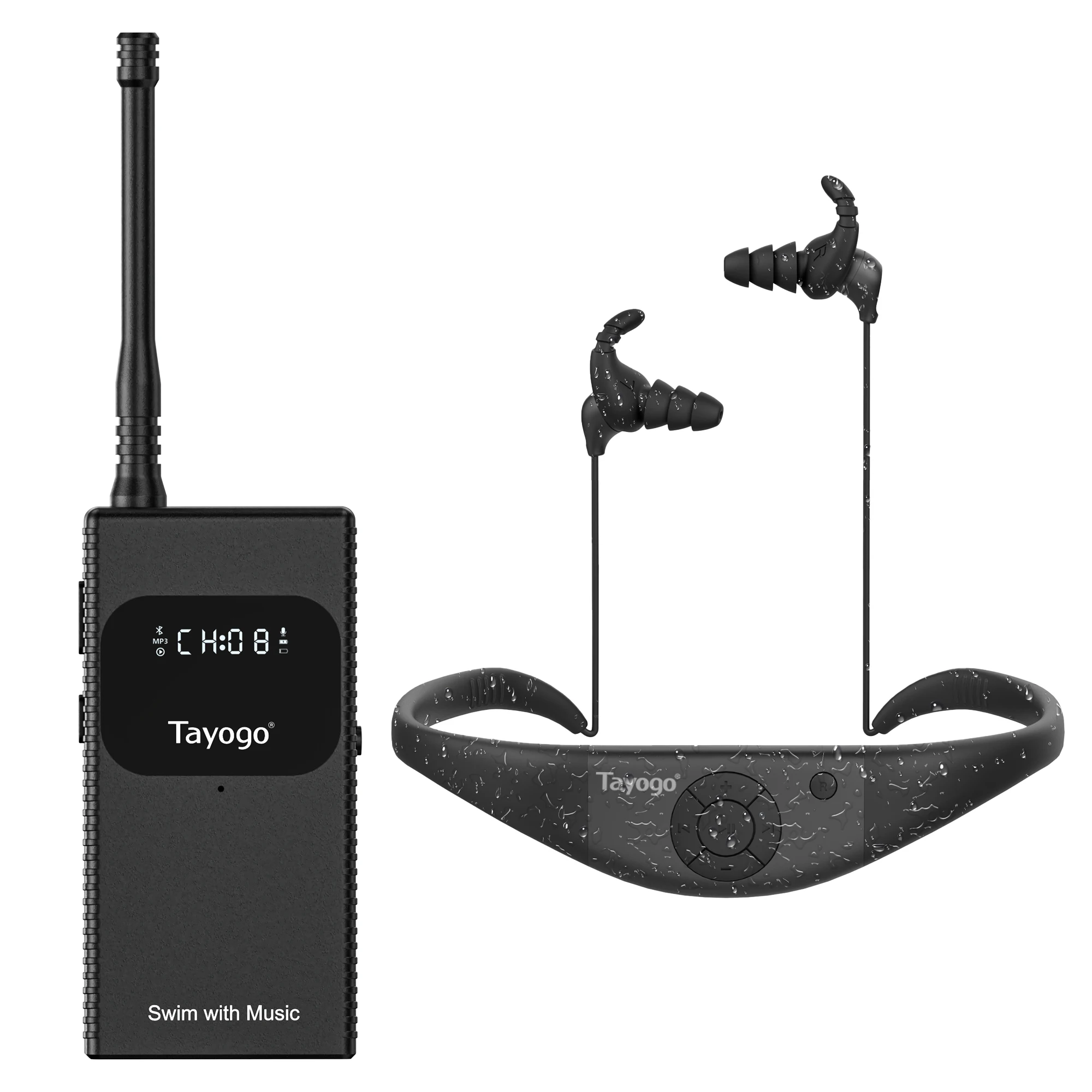 Audio Music Download Free Mp3 - Tayogo T6+W18 Swim Music Combo –