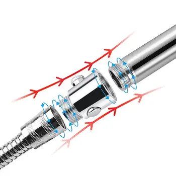 Ruční přenosná toaleta, držák na bidetovou rozprašovací pistoli, plastový ruční bidetový kohoutek, domácí koupelna, sprchová hlavice, hadice, samočisticí 8 nejlepší prodej Přenosná ruční sprcha - №2