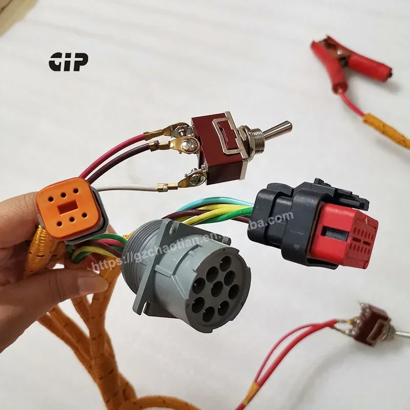 Excavator engine test cable  engine C7 C9 C11 C13 C15 C18 Wiring Harness for CAT excavator