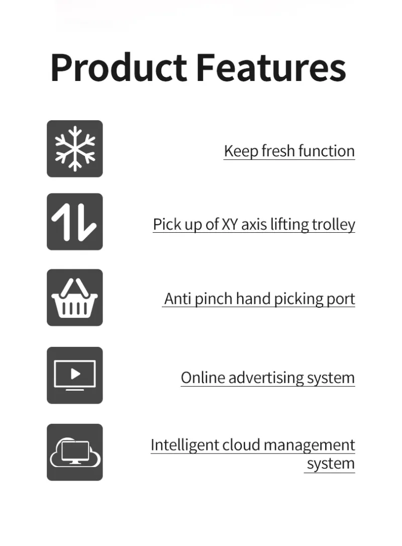 Customizd Vending Machine Supplier ISO Factory Direct Sale Cold Food Vending Machine with Refrigeration and Elevator System
