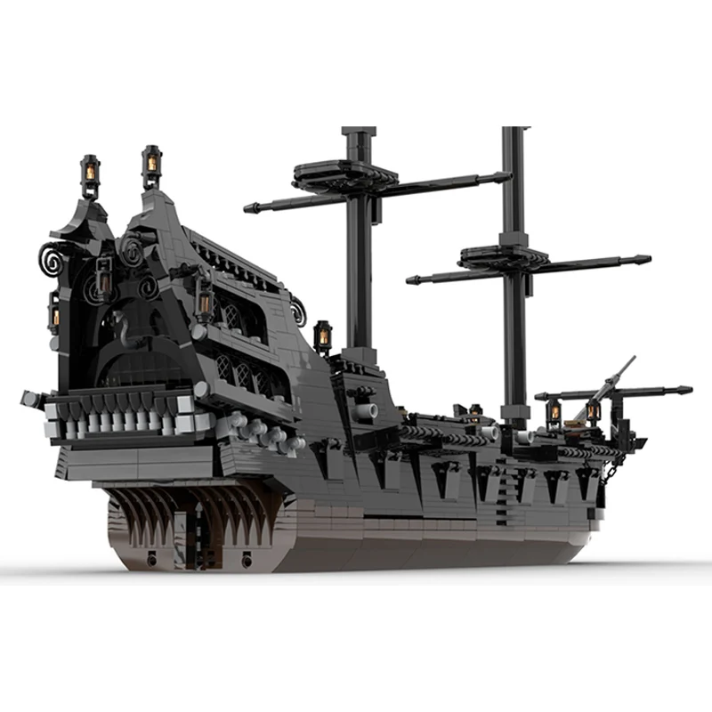 Classic Pirate Ship Model MOC Building Bricks War Equipment  Modular Technology Assemble Children Toys Suit Gifts Holiday