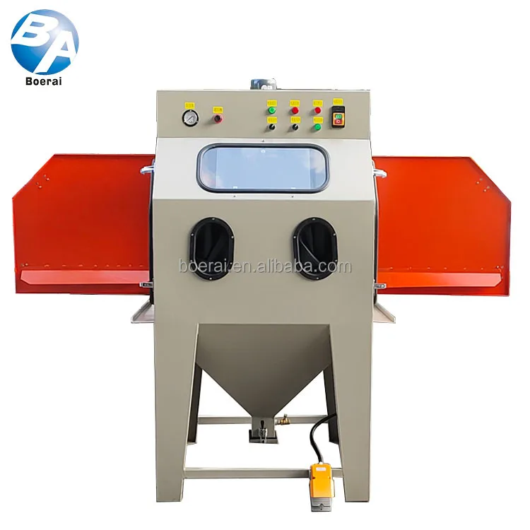 Sales of new sandblasting machine 1000 mm large space sandblasting cabinet automatic circulation system and vacuum dust removal