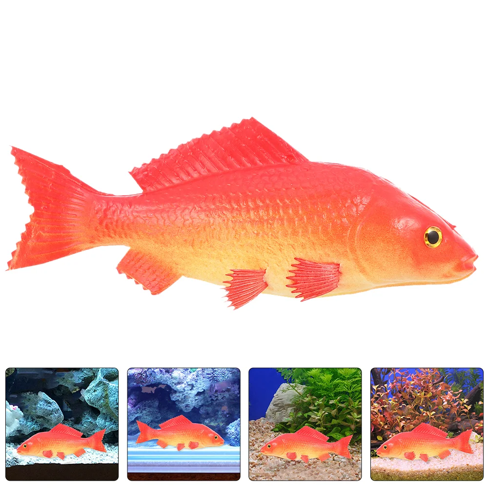 

3 Pcs Artificial Fish Model Simulation Figurine Animal Decor Figurines Pu Ornament Realistic Child Recognition