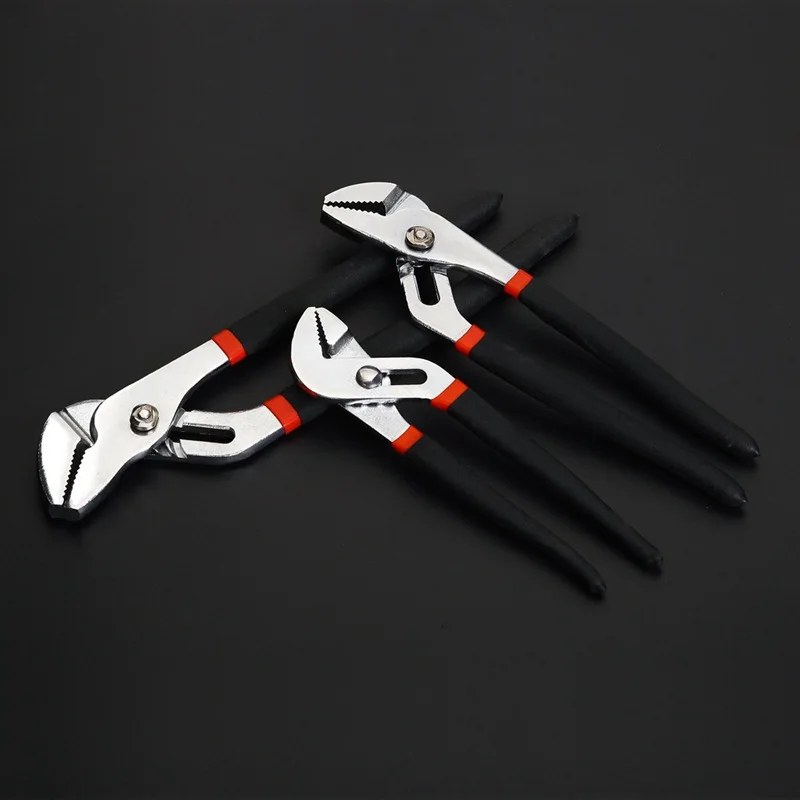 1Pc 6/8 Inch Straight Jaw Tongue and Groove Pliers Water Pump Pliers Groove Joint Pliers Carbon Steel High-Visibility Handle