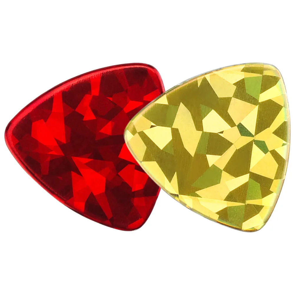 

2pcs Guitar Picks 0.96Mm Thick Abs Durable Vibrant Design For Electric Acoustic Bass Ukulele Thumb Pick Variety Pack Accessories