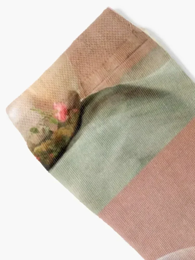 V Socks floral cool Socks For Girls Men's