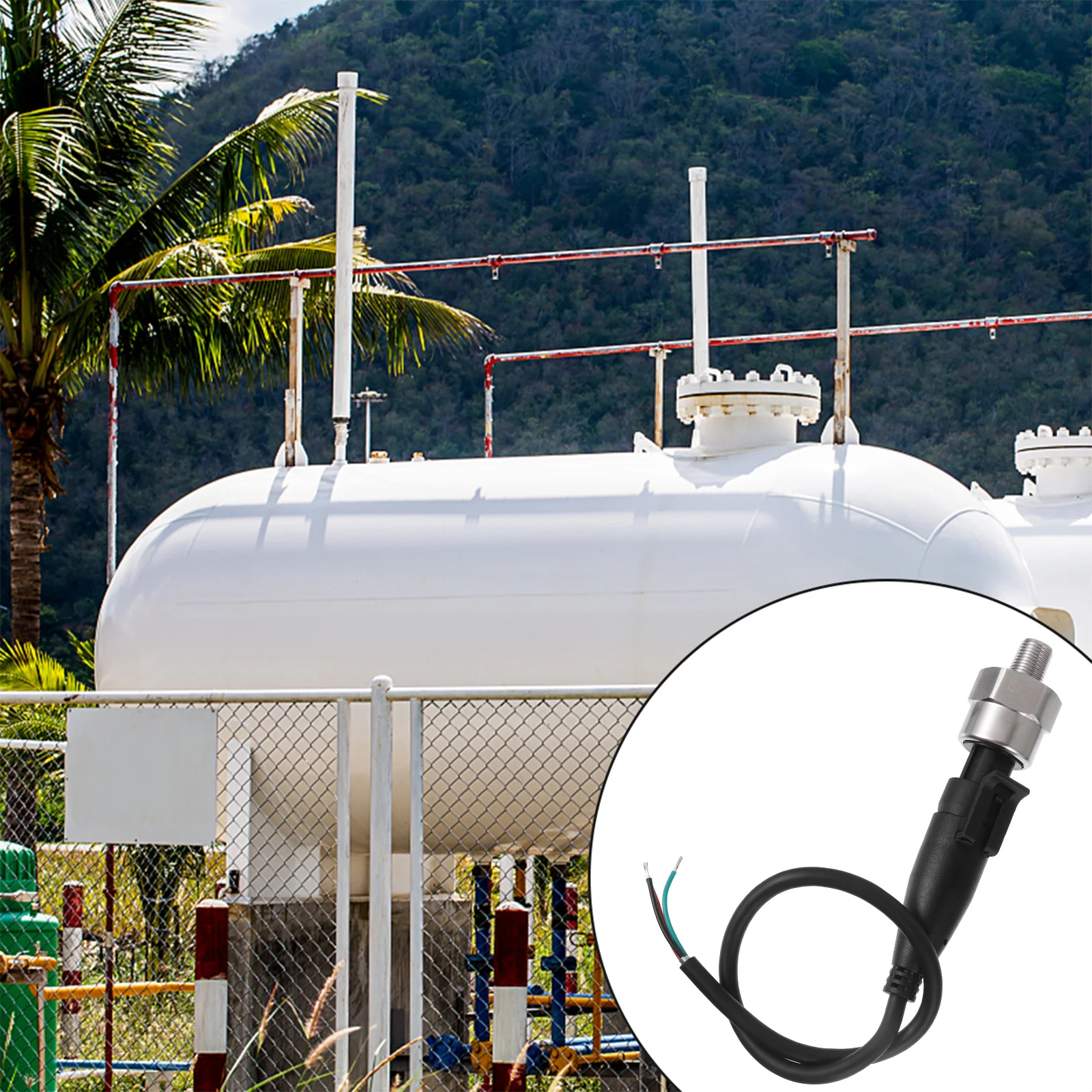 

Pressure Sensor Stainless Steel Transducer Sender High Accuracy Advanced Small Output Error for Oil Fuel Air Water Transmitter