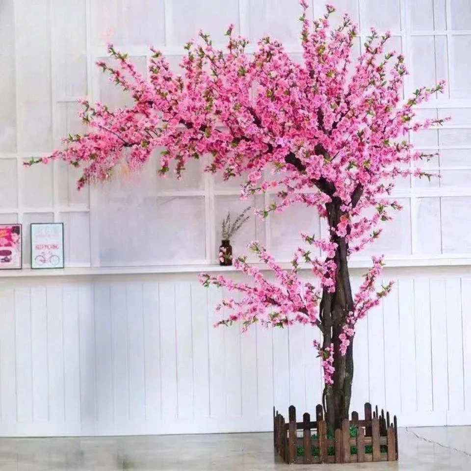 桜の木,偽の赤いカエデの花,ホテルの結婚式の展示会,リビングルームの装飾