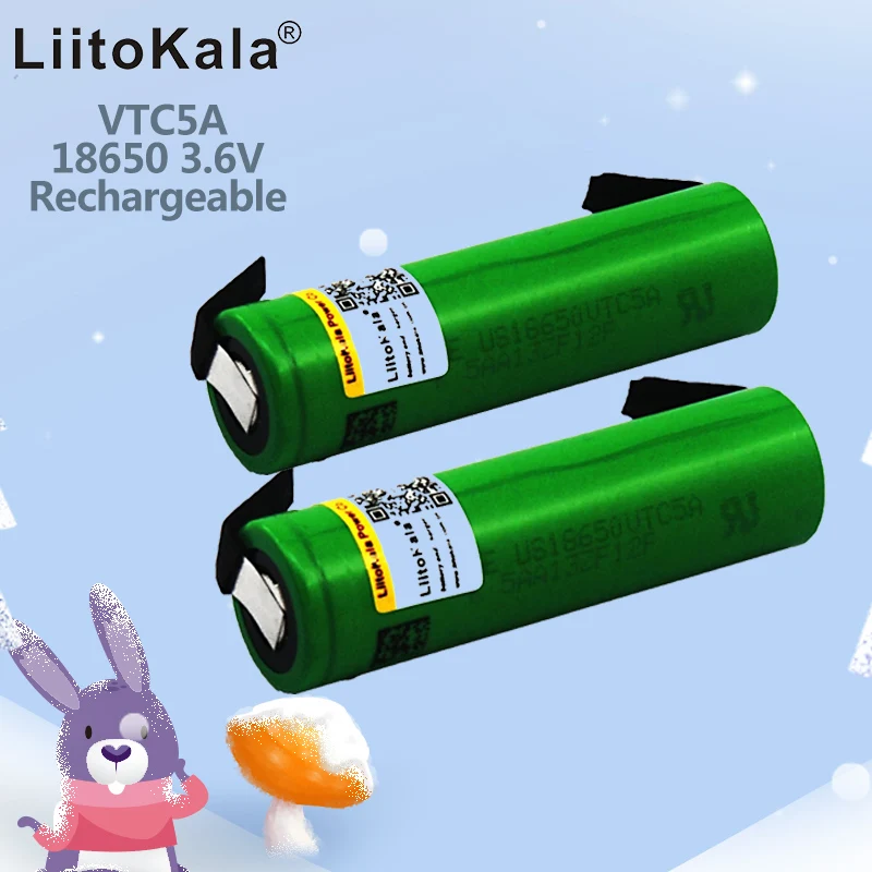 Liitokala 18650 2600mAh VTC5A-N Original 3.6V 18650 US18650 VTC5A High Drain 40A Battery