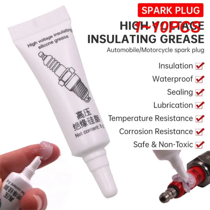 1~10PCS Automobile Spark Plug High Voltage Insulating Grease Ignition Coil Silicone Grease High And Low Temperature Corrosion