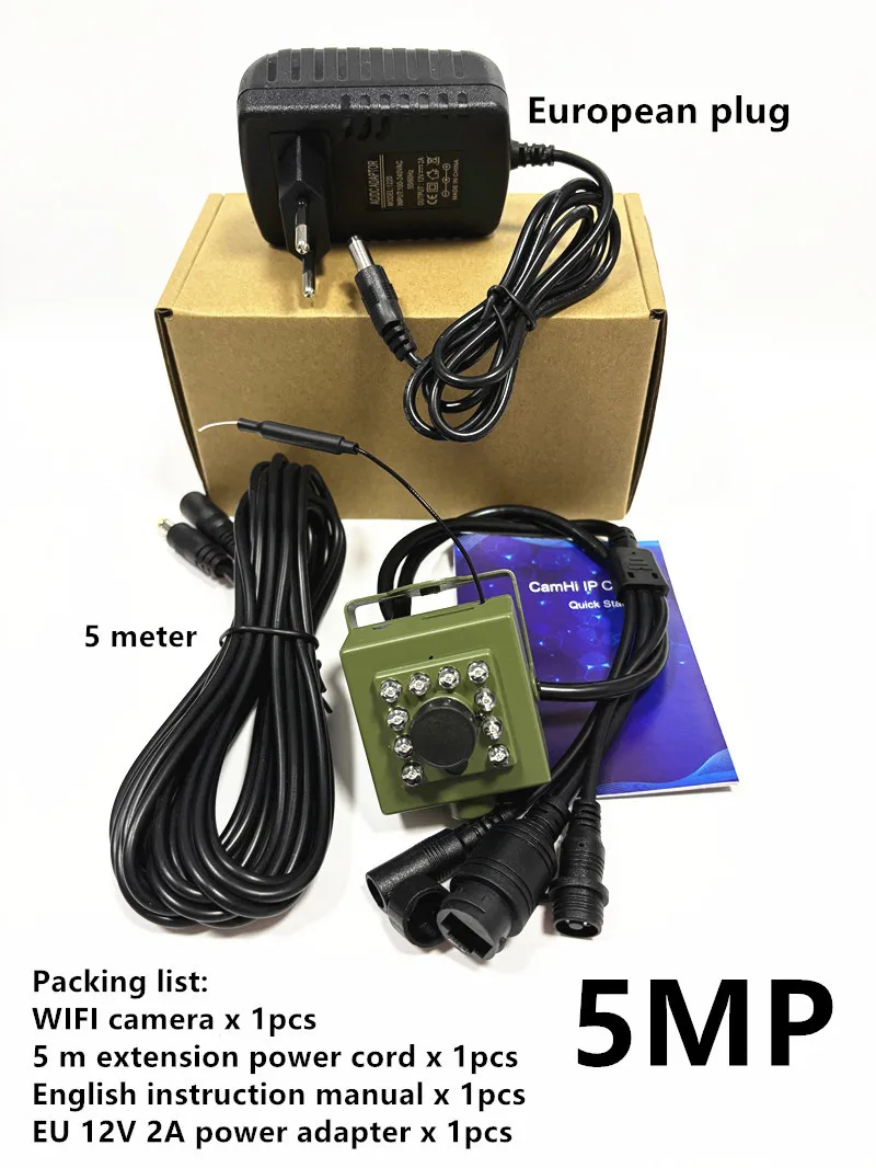 Vogels kijken Camera Draadloos Wild Wifi Vogelnest Groene Box Kit 5M Draad Nachtzicht 5MP 2MP P2P Audio Mini IPC In de vogelkooi