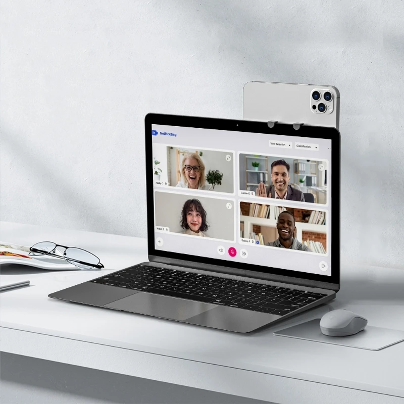 Supporto per schermo per laptop Supporto per telefono Supporto per per PC desktop Staffa per telefono