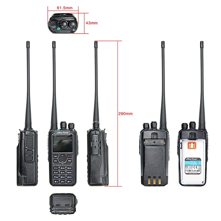 Anytone 878 V2 Top version Dual band DMR digital 2 Way Radio 4000 channels ham handheld walkie talkie