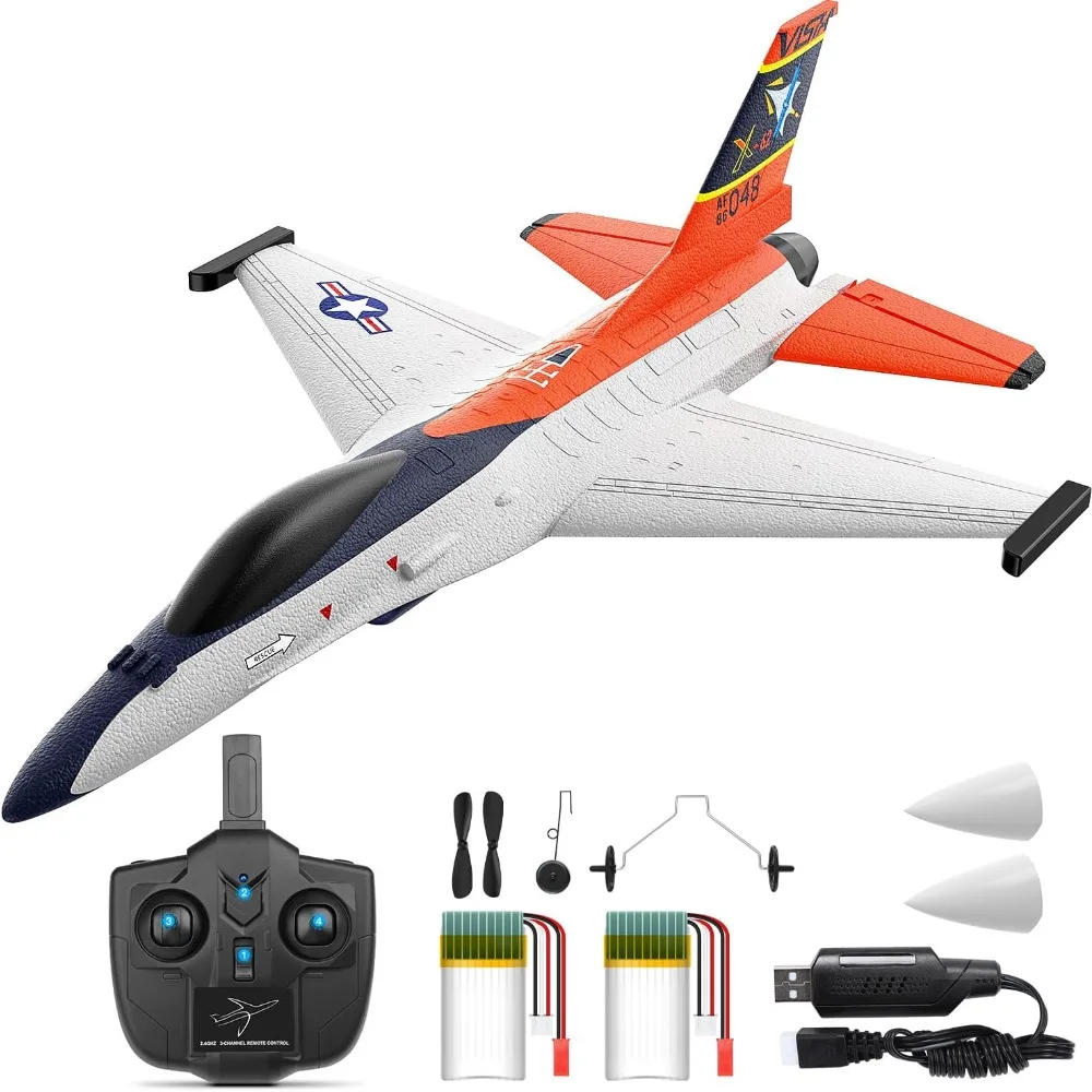 RC F-16 Styled 4-Channel Jet with 6-Axis Gyro, EPP Ready-to-Fly Glider Aircraft
