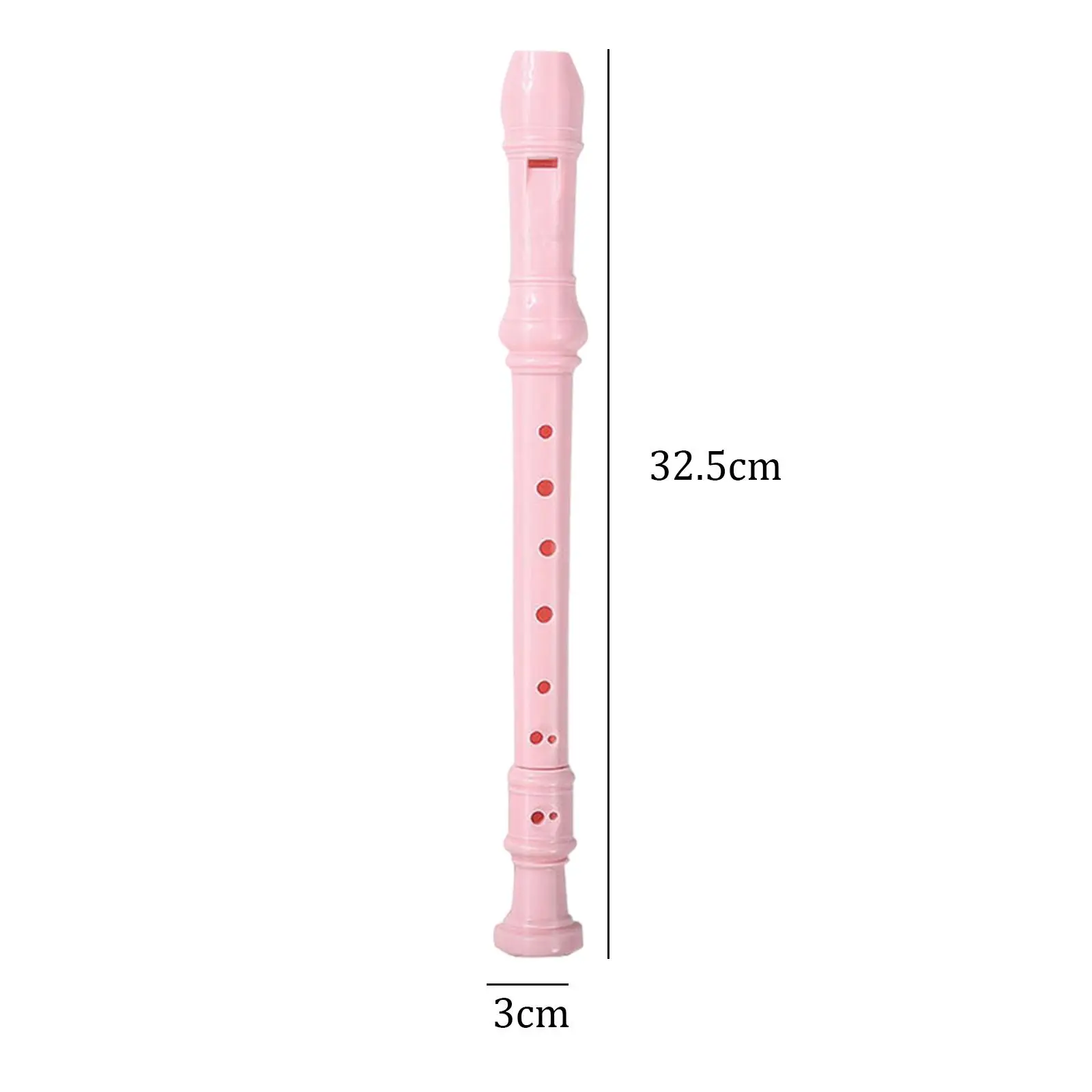 Soprano Recorder Set Flute with Cleaning Rod and Storage Bag 8 Hole for Adults Home Entertainment Instrument Players Amateurs