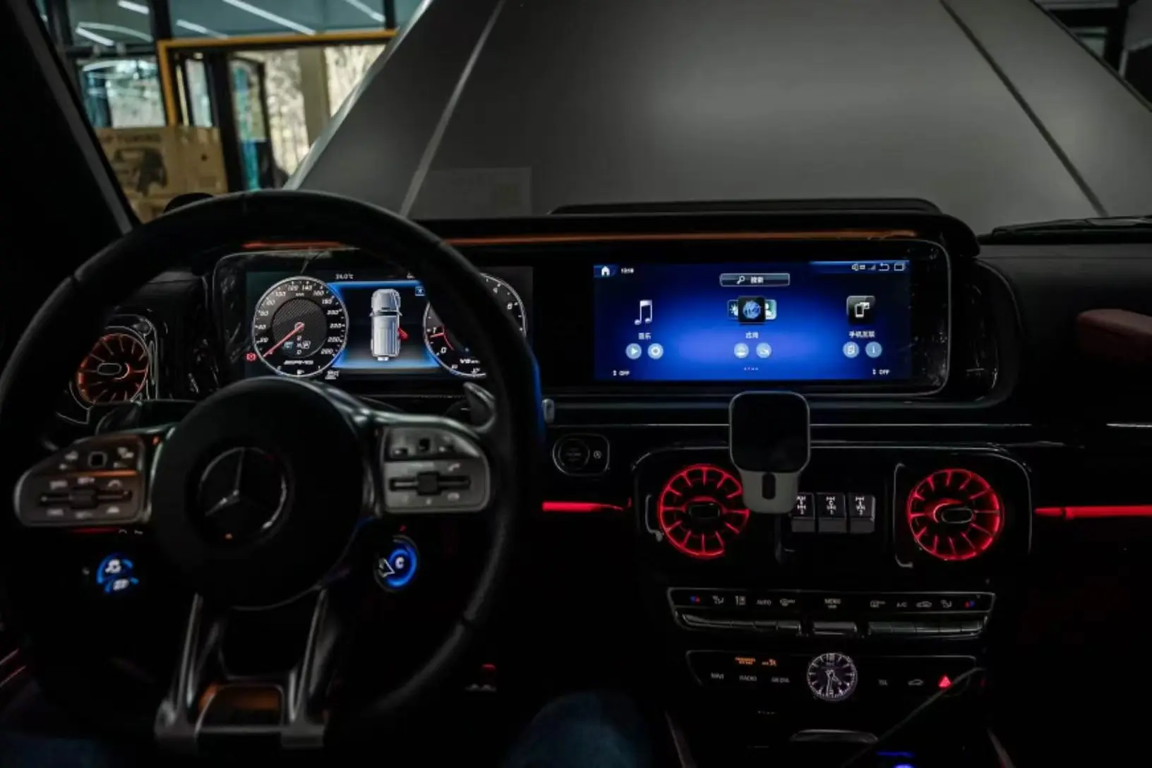 

Для Mercedes-Benz G-класса W464 CLS W257 2018-2025: Двойная ЖК-панель приборов, цифровая приборная панель, CarPlay, автомагнитола, навигация