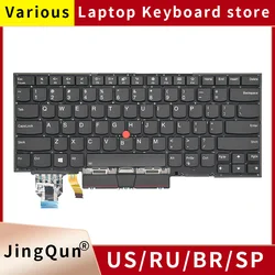 New layout keyboard For Lenovo Thinkpad X1 Carbon 7th Gen 7 Gen7 2019 20QD 20QE 20R1 20R2 Keyboard US Backlit Russian