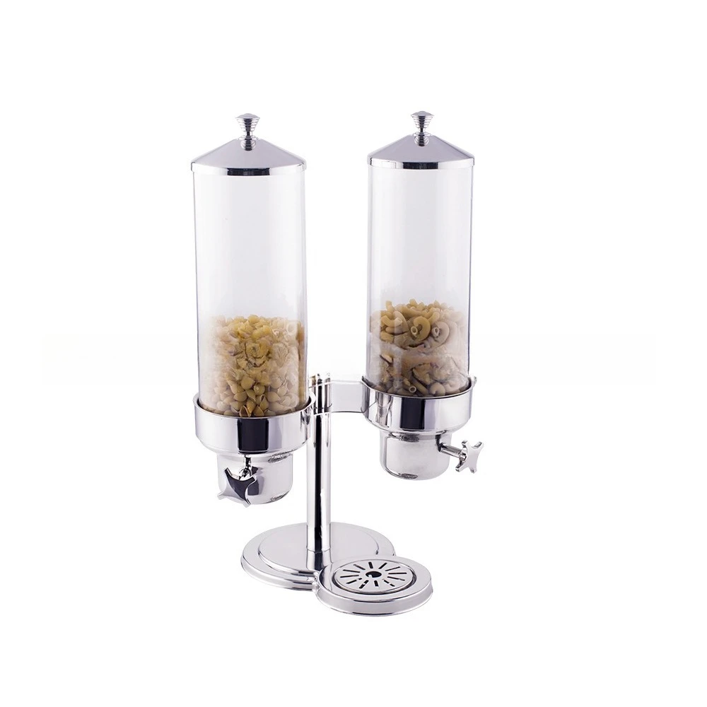 Stainless steel cereal machine multi-head oat dispenser hotel buffet all-steel grain tripod
