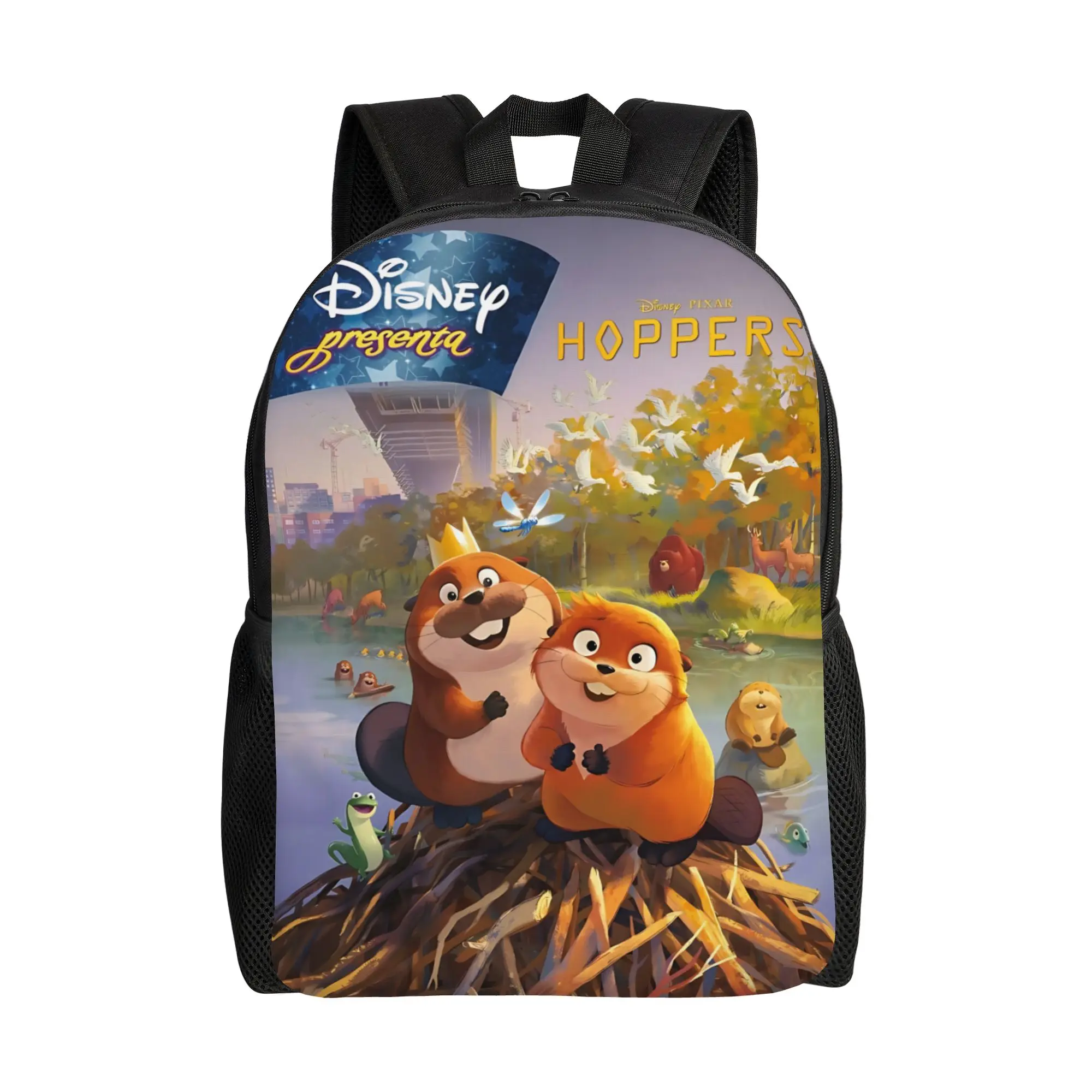 

1PC Backpack Hoppers Daypack Cute Cartoon Castor Fashion Travel Zipper Closure Rucksack
