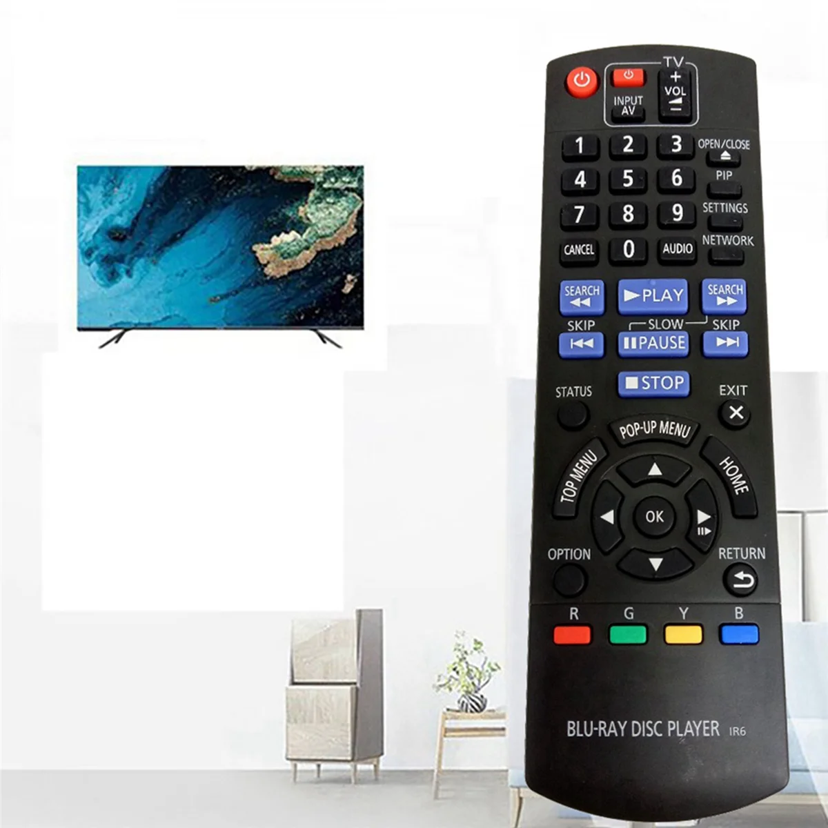 

2X N2QAYB000736 Remote Control For Panasonic Blu-Ray Player Remote Control DMPBD75GN DMPBD77GNK-A74Z