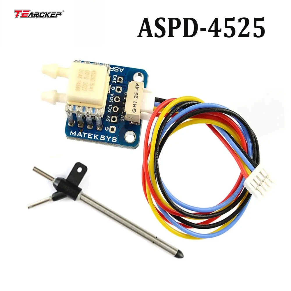

MATEK ASPD-4525 DIGITAL AIRSPEED SENSOR 4~6V DC for F405-WING F411-WING F722-Wing Flight Controllers RC FPV Racing Drone