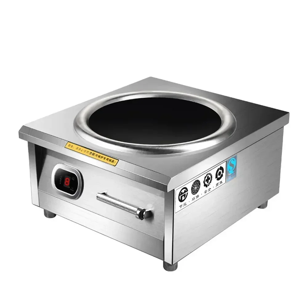 Large Power Commercial Induction Cooker 8000W Flat Concave Electric Hon Induction Cooker Soup Fried Cooking Stove.