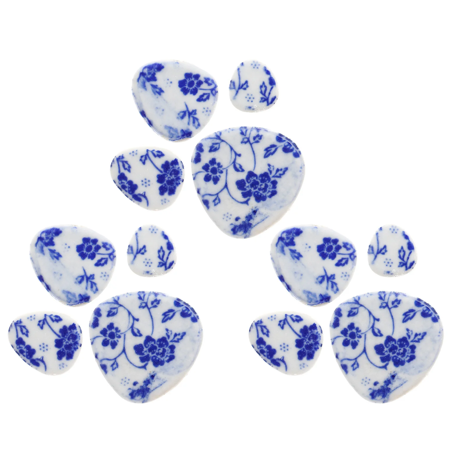 

1 Bag Blue and White Porcelain Mosaic Ceramic Tiles Pebble Pieces for DIY Craft Decoration Vase Making Fireplace Floor Kitchen