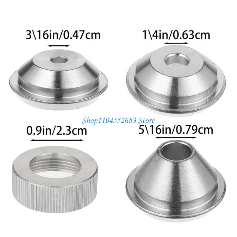 Y6GD 5Pcs Precisions Texture Sprayer Orifice Tip Set Includes Threaded Collar for Quick Secure Attachment