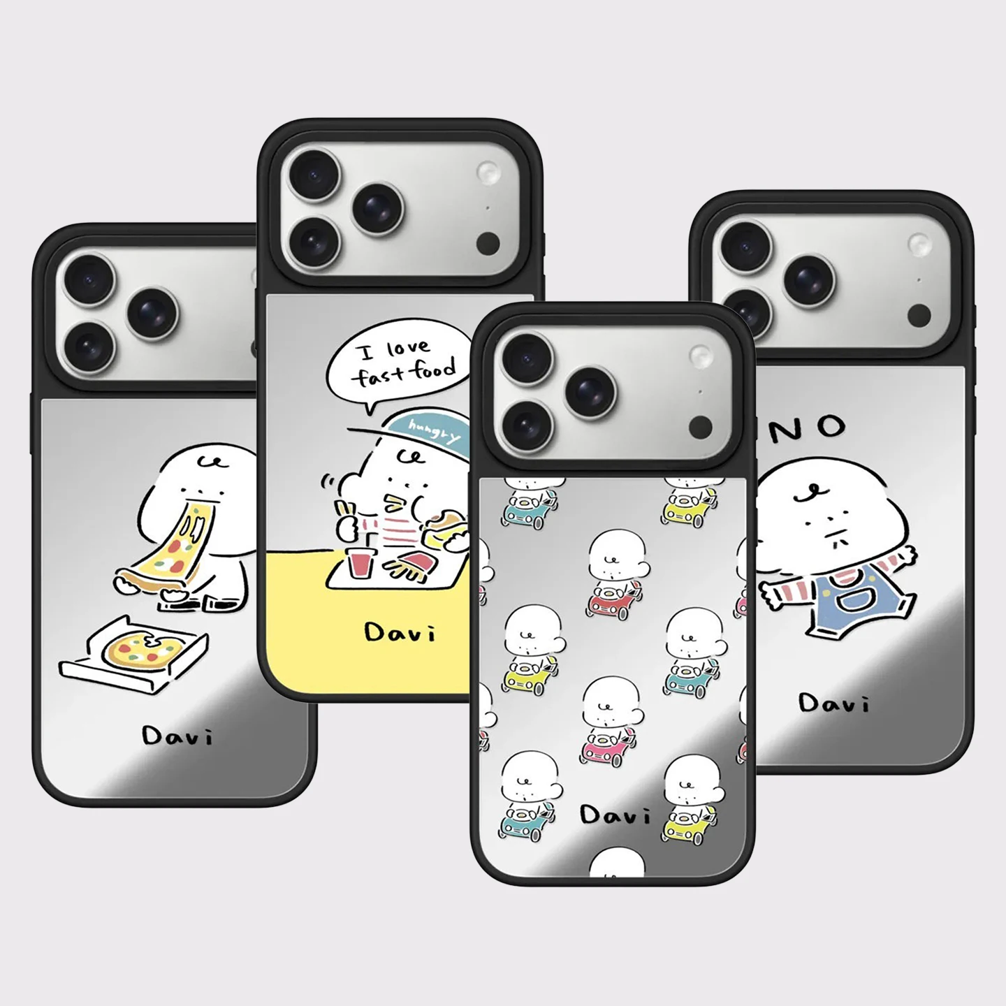 

Baby Toy Car Mirror Surface Magnetic Cover for IPhone 12 13 14 15 16 17 Pro Max Case for IPhone 17 Air