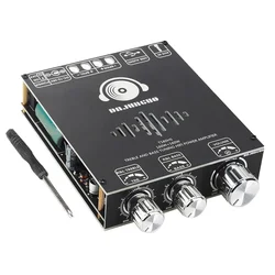 DAJUNGUO-Carte d'amplificateur de puissance Bluetooth T160HS avec caisson de basses, 2.0 canaux, 160W x 2,TDA7498E, technologie d'amplificateur audio numérique