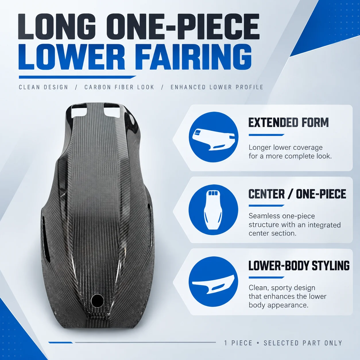 [PRESALE] Extended Belly Pan Lower Fairing Carbon Fiber Engine Under Cowl for Yamaha R9 YZF-R9 2026 Motorcycle Accessories Parts