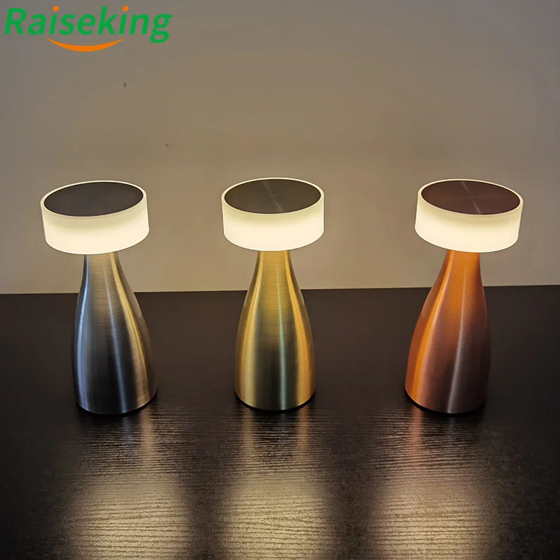 

Лидер продаж, беспроводная перезаряжаемая беспроводная светодиодная настольная лампа для KTV-бара, ресторана, столовой с сенсорной яркостью