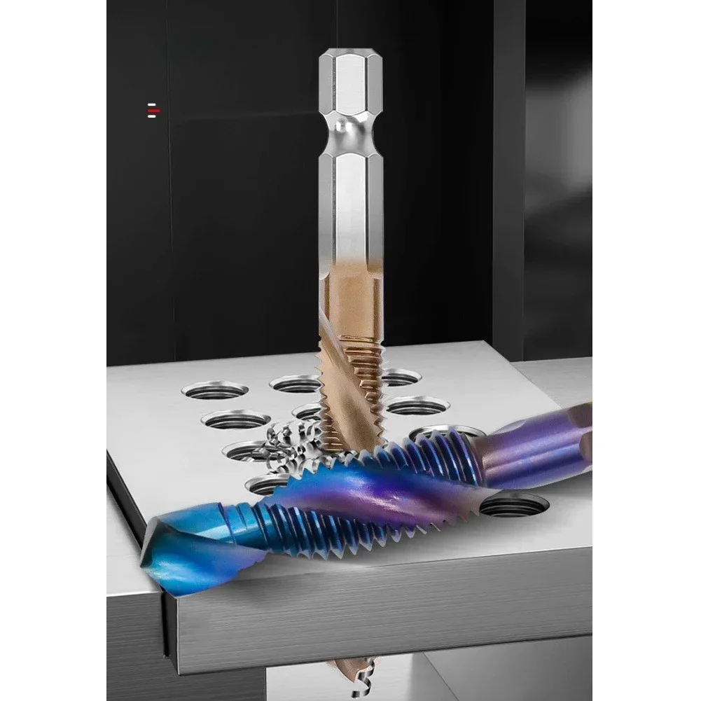 

6-Piece Cobalt Drill Bit Set For Stainless Steel & Hard Metals Cobalt Plating Drill Tap Countersink Deburr Set ﻿