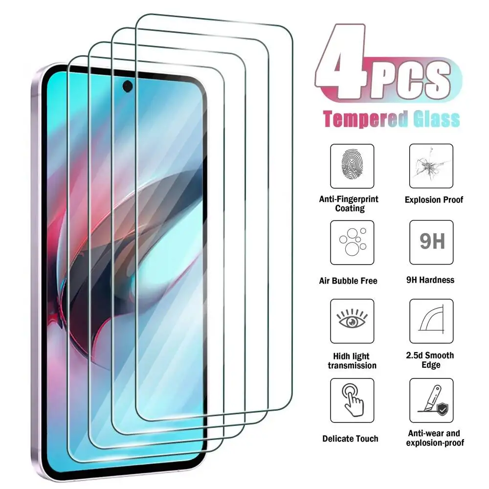

4Pcs HD Screen Protector For Samsung Galaxy A51 A52 4G A53 A54 A70 A71 A72 A73 A12 A13 A14 A23 A33 5G A34 Tempered Glass