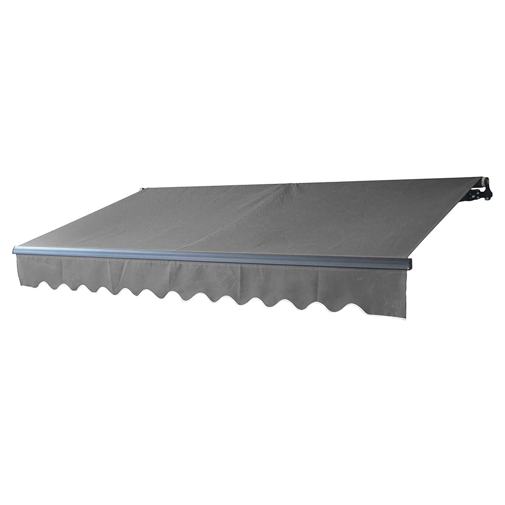 3.5 X 2.5 Meters Economics Steel Frame Retractable Pvc Automatic Awnings Outdoor Patio Canopy Sunsetter Deck Awnings