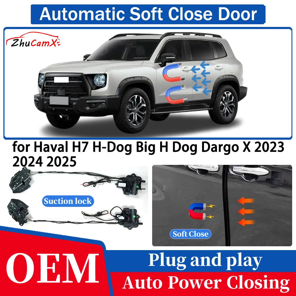 

for Haval H7 H-Dog Big H Dog Dargo X 2023 2024 2025 Car Automatic Soft Close Door Electric Suction Auto Power Closing System
