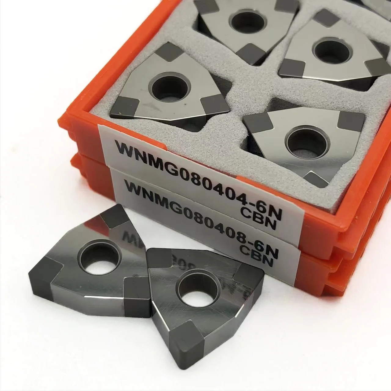 Taglio CNC acciaio temprato, rotolo di ghisa, lama temprata, CBN, WNMG080408-6N, WNMG080404-6N