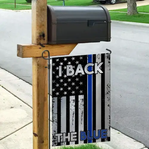 I Back The Blue – The Thin Blue Line Flag Garden Flag - House Flag