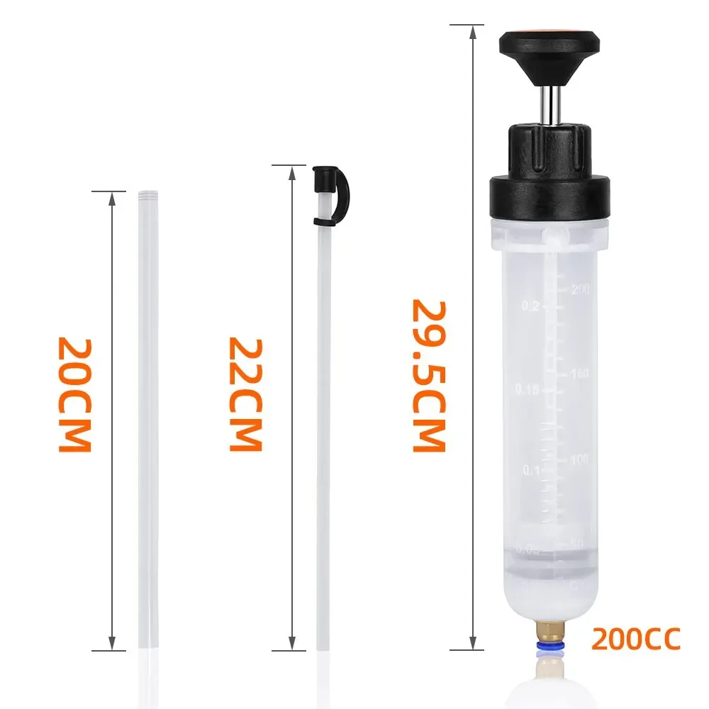 Oil Syringe Pump Syringe Liquid Extractor Automobile Fuel Transfer 200/500/1500ML Large Capacity Brake Fluid Engine Cooolant