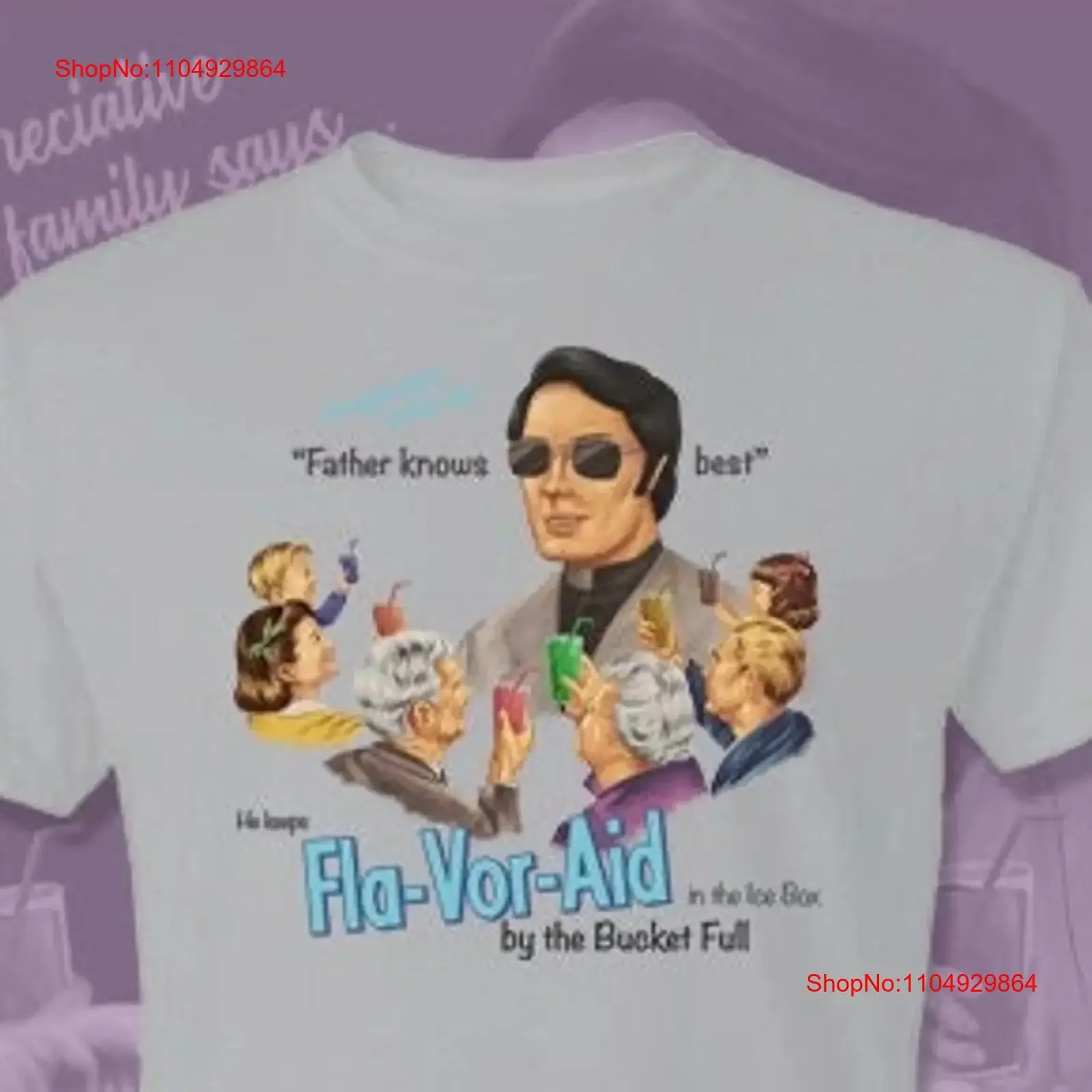 Camiseta Jim Jones, Father Knows Best, Kool-aid Flavor, Cult, Serial Killers Don't Drink, Horror Vintage, Lavado, Moda Masculina