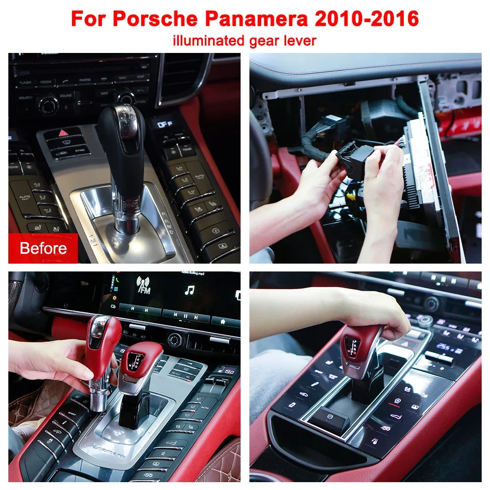 

Для Porsche Panamera 970 2010-2016 автомобильный самолет ручка переключения передач автоматическая коробка передач ручка переключения передач крышка внутренняя модификация