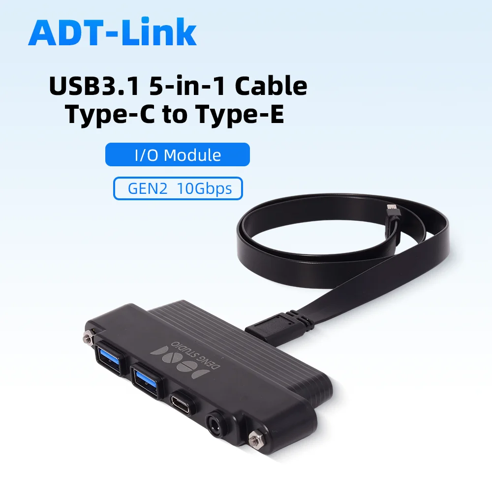 

Front Mounted IO Module of Chassis USB 3.1 GEN2 Protocol 10Gbps Rate Multiple in One USB TYPE-C 3.5mm Audio Interface