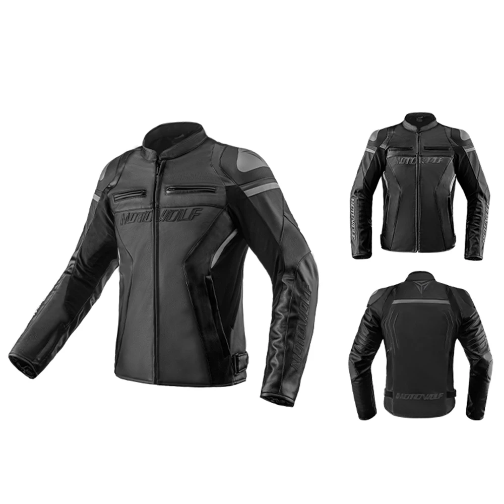 Motorcycle Jacket Men's Motorcycle Leather Jacket Motorcycle Winter Clothes CE Certification Anti-fall Moto Clothes Windbreak