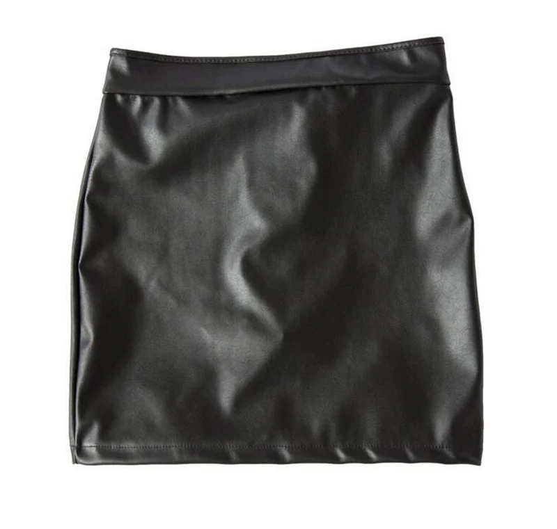 S-XXL Black Faux PU Leather Lace-Up Open Bare Ass Hip Bondage Skirts Sexy Women Exotic Night Club Dance Clubwear Spanking Skirt