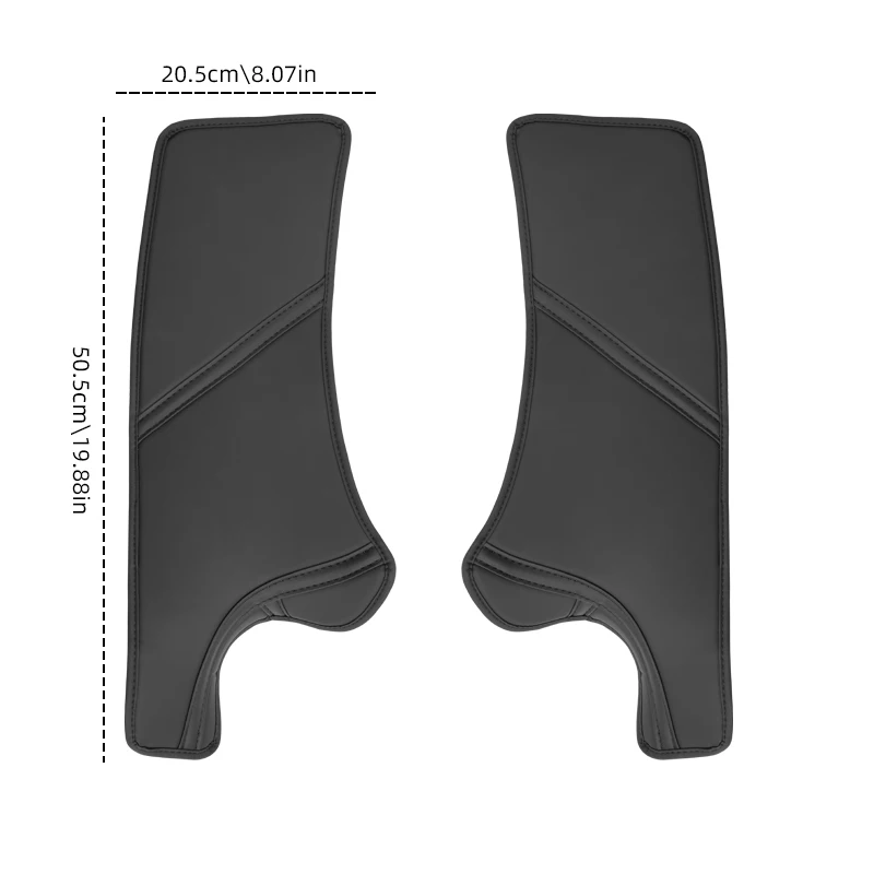 for Tesla Model Y rear door sill anti kick pad, rear door suede protection pad, anti trampling protection pad, 2-piece set
