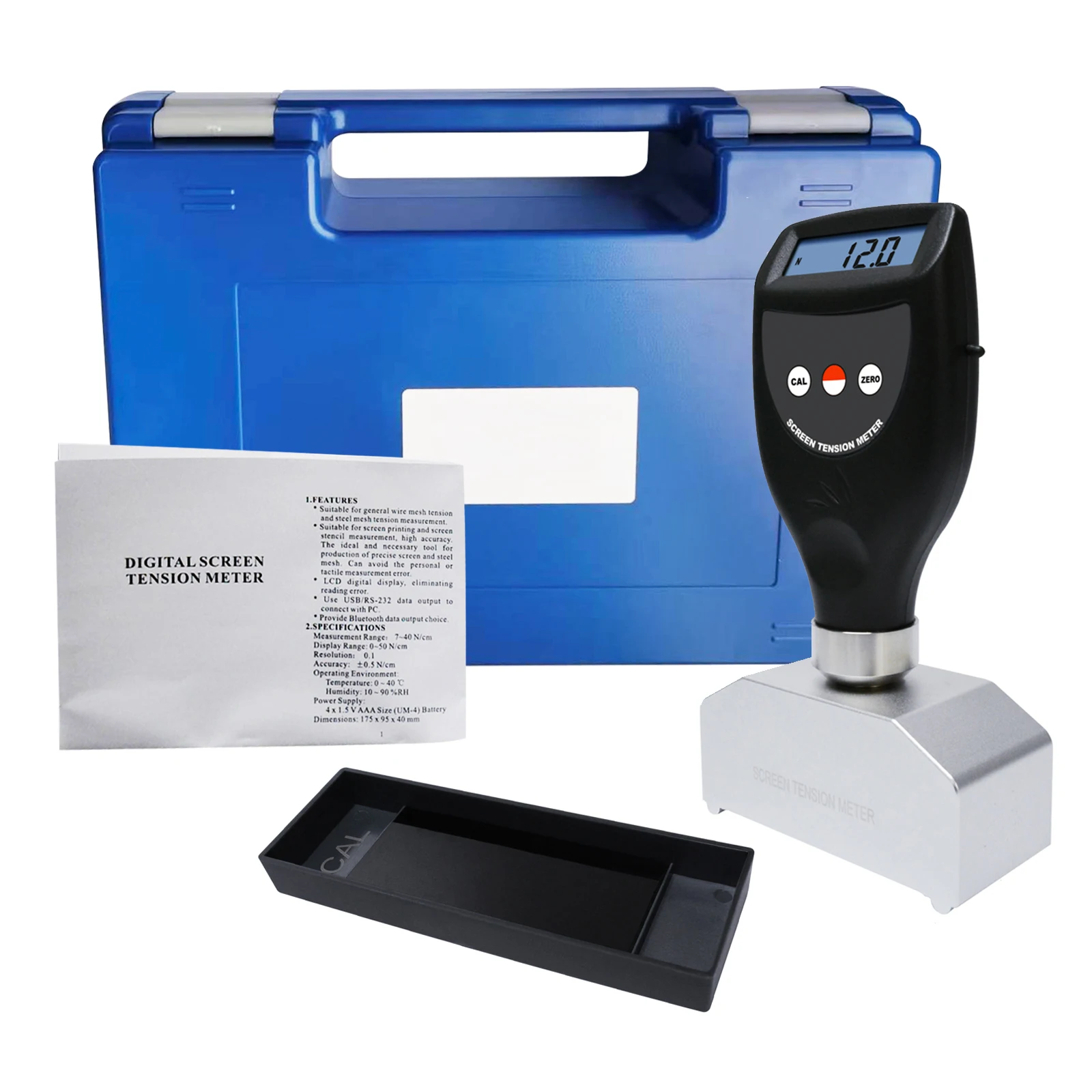 Digital Screen Tension Meter Tester 7~40 N/cm for Printing Stencil Production Quality Assurance Force Newton Measurement