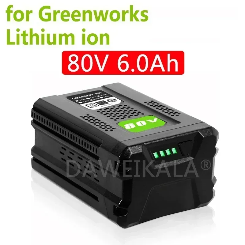 

Сменная аккумуляторная батарея 2900 80 В для литиевой батареи Greenworks 3,5 Ач для GBA80200 GBA80250 GBA80400 GBA80250 GBA80500
