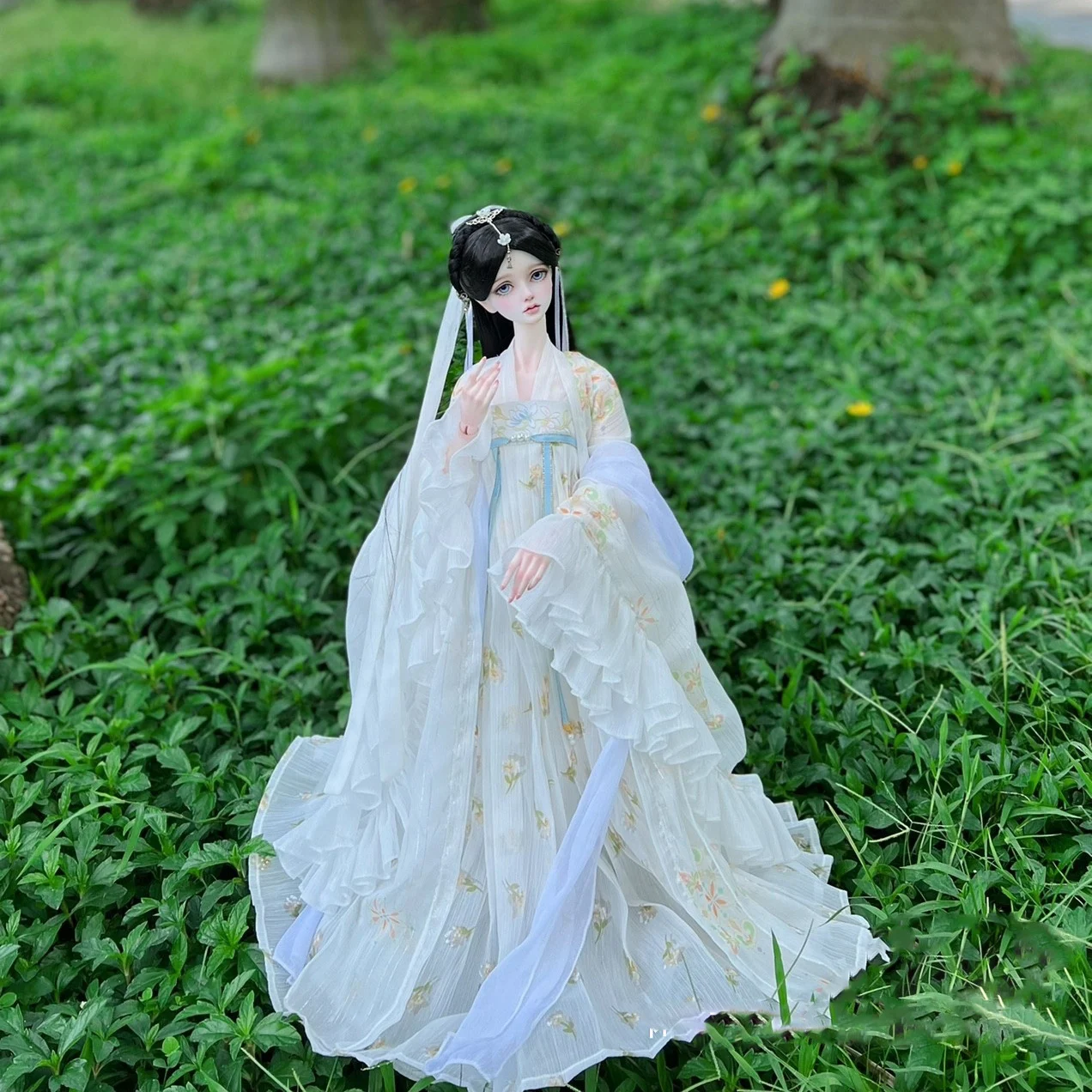 

1/4 1/3 Scale BJD Ancient Costume Fairy Dress Chinese Hanfu Outfit Suit For BJD/SD MSD SD13 Big Girl Doll Accessories C1785